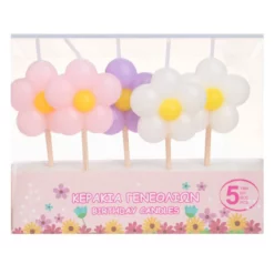 Set 5 Lumanari Aniversare Margarete Pastel