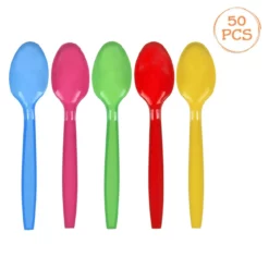 Lingurite Din Plastic Pentru Petrecere Multicolore