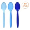 Set 30 Lingurite Din Plastic Pentru Petrecere Albastre