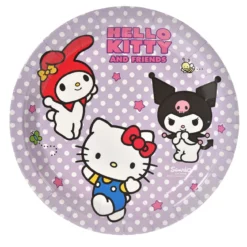 Set 6 Farfurii Aniversare Petrecere Hello Kitty 23 cm