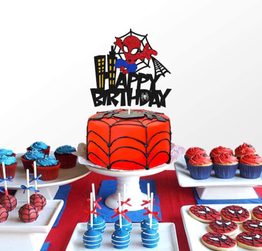 Topper tort Spiderman Happy Birthday