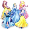Set 5 baloane din folie mari cu personaje printese de poveste