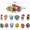 Set de 13 piese tip topper tort patrula catelusilor incluzand personajele Chase, Skye si Ryder.